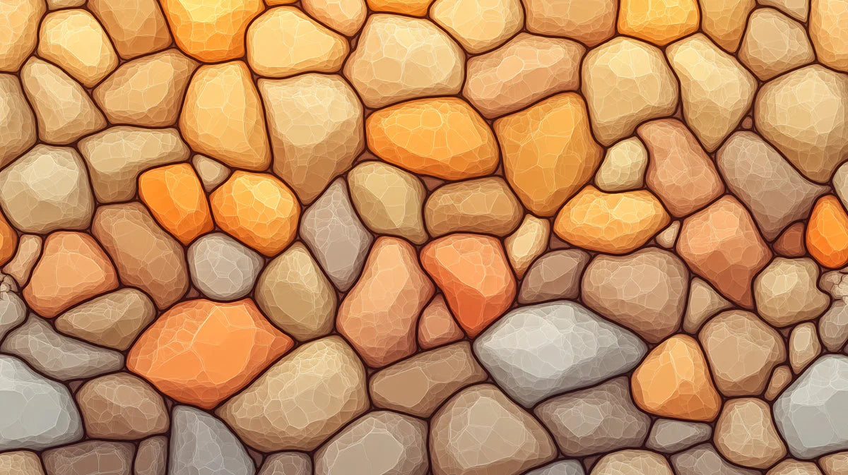 Rustic Stone Wall Mural Wallpaper —Earthy Warmth and Texture Mural Wallpaper - room preview 02