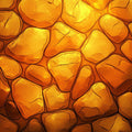 Amber Stone Mosaic Mural Wallpaper — Warm Organic Texture Mural Wallpaper - room preview 02