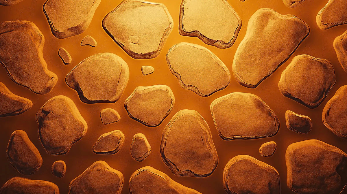 Golden Stone Mural Wallpaper — Warm Abstract Textured Design Mural Wallpaper - room preview 02