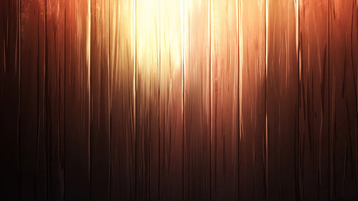 Sun-Drenched Timber Gradient Mural Wallpaper — Warm Wood Grain Mural Wallpaper - room preview 02