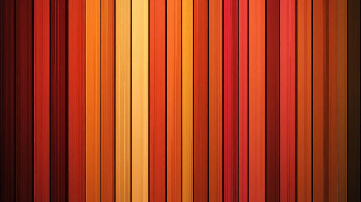 Sun-Drenched Vertical Plank Mural Wallpaper — Warm Gradient Design Mural Wallpaper - room preview 02