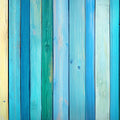 Coastal Painted Wood Planks Mural Wallpaper — Vibrant Colorful Mural Wallpaper - room preview 02
