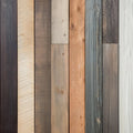 Rustic Weathered Plank Mural Wallpaper — Multi-Tonal Wood Grain Mural Wallpaper - room preview 02