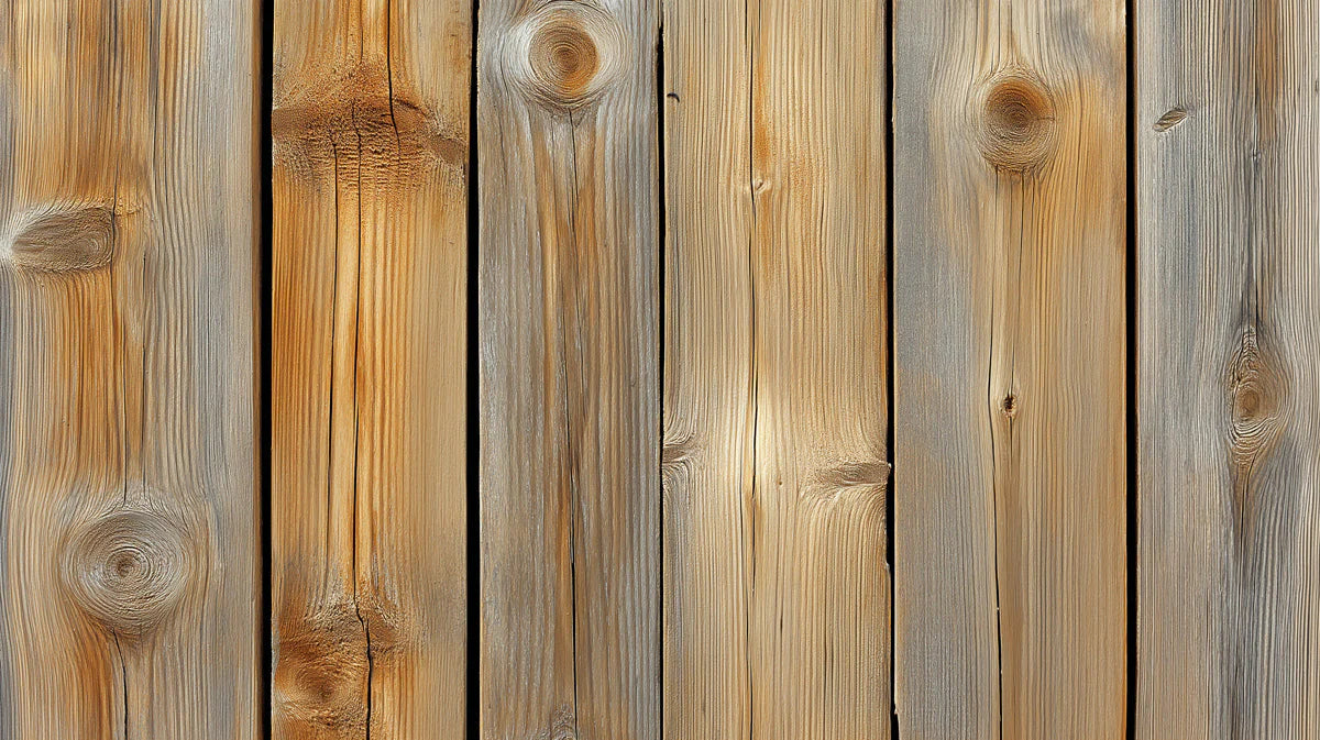 Weathered Plank Wood Grain Mural Wallpaper —Rustic Wall Design Mural Wallpaper - room preview 02
