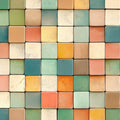 Mosaic Tile Grid Mural Wallpaper — Colorful Geometric Pattern Mural Wallpaper - room preview 02