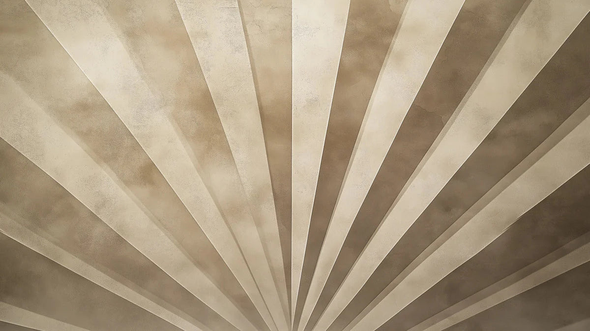 Geometric Fan Mural Wallpaper in Reception modern and minimalist with an artistic touch Mural Wallpaper - room preview 02