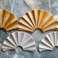 Gilded Fan Mural Wallpaper — Art Deco Geometric Luxury Mural Wallpaper - room preview 02