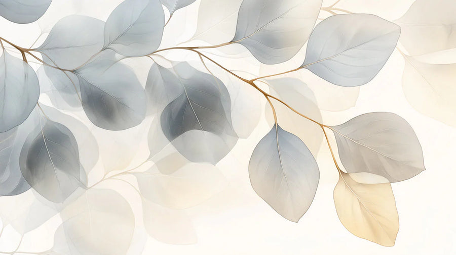 Watercolor Wallpaper Mural – Watercolour Wall Mural – Watercolor Eucalyptus — Soft Botanical Design printable artwork