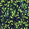 Neon Lime Vine Mural Wallpaper — Modern Botanical Feature Wall Mural Wallpaper - room preview 02
