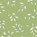 Sage Green Botanical Branch Mural Wallpaper — Minimalist Leaf Design Mural Wallpaper - room preview 02