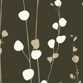 Minimalist Botanical Mural Wallpaper — Olive and Cream Silhouette Mural Wallpaper - room preview 02