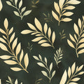 Gilded Foliage Mural Wallpaper — Botanical Dark Green Mural Wallpaper - room preview 02