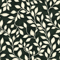 Botanical Leaf Mural Wallpaper — Deep Forest and Cream Mural Wallpaper - room preview 02