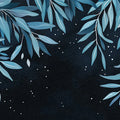 Midnight Willow Mural Wallpaper — Nature-Inspired Botanical Art Mural Wallpaper - room preview 02