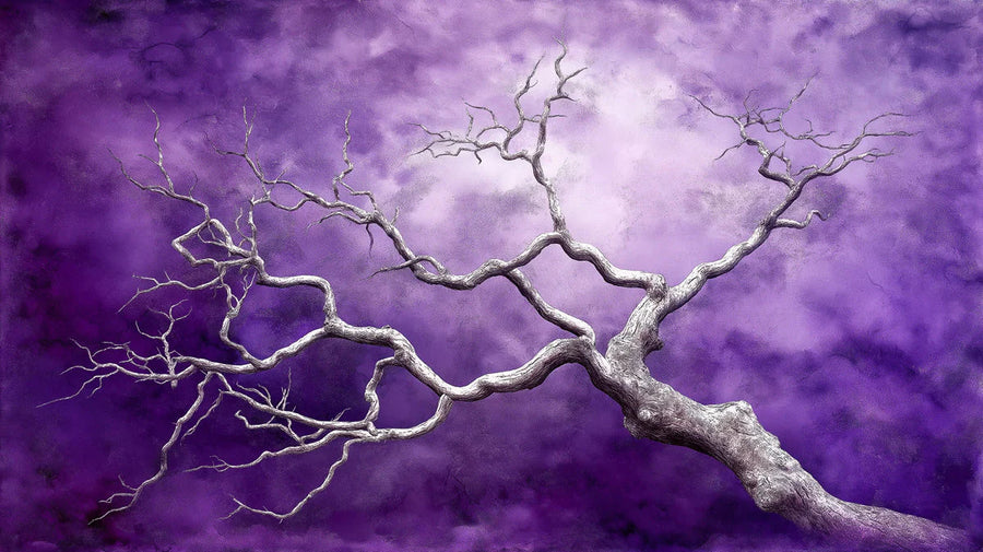 Papier peint mural Arbre nu noueux – Papier peint mural à motif abstrait et sombre printable artwork
