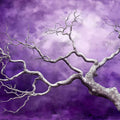 Gnarled Bare Tree Mural Wallpaper — Moody Abstract Design Mural Wallpaper - room preview 02