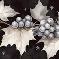 Winter Vineyard Mural Wallpaper — Botanical Seasonal Art Mural Wallpaper - room preview 02