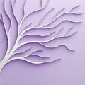 Minimalist Lavender Tree Silhouette Mural Wallpaper - room preview 02