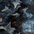 Midnight Abstract Oil Paint Mural Wallpaper — Artistic Texture Mural Wallpaper - room preview 02
