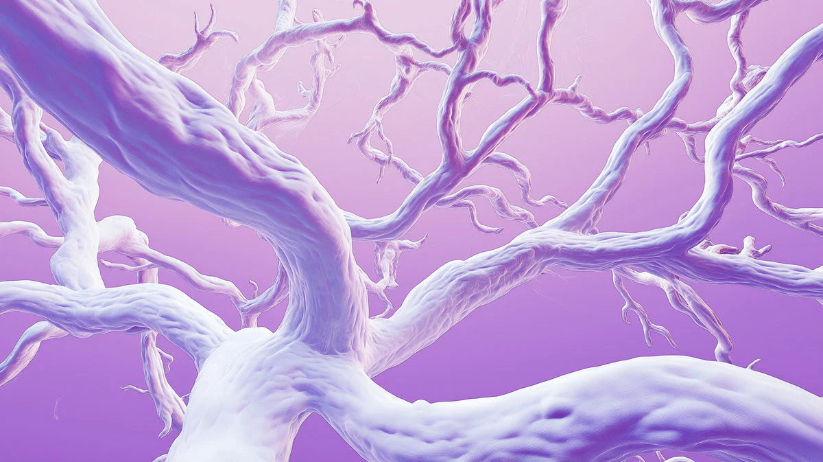 Twisted Branch Mural Wallpaper — Whimsical Lavender Forest Scene Mural Wallpaper - room preview 02