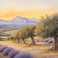 Tuscan Olive Grove & Lavender Field Mural Wallpaper - room preview 02