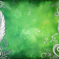 Emerald Feather Swirl Mural Wallpaper — Artistic Modern Decor Mural Wallpaper - room preview 02