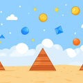 Cosmic Pyramid Adventure Mural Wallpaper — Playful Kids' Decor Mural Wallpaper - room preview 02
