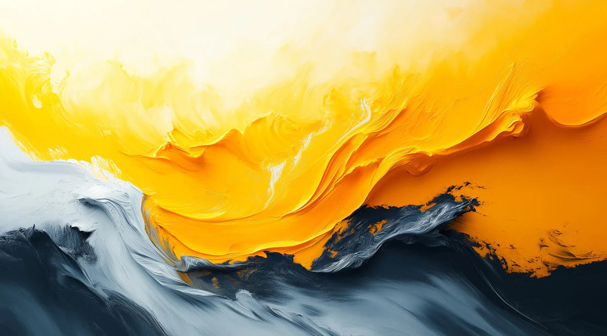 Sunlight and Shadow Abstract Brushstroke Mural Wallpaper - room preview 02