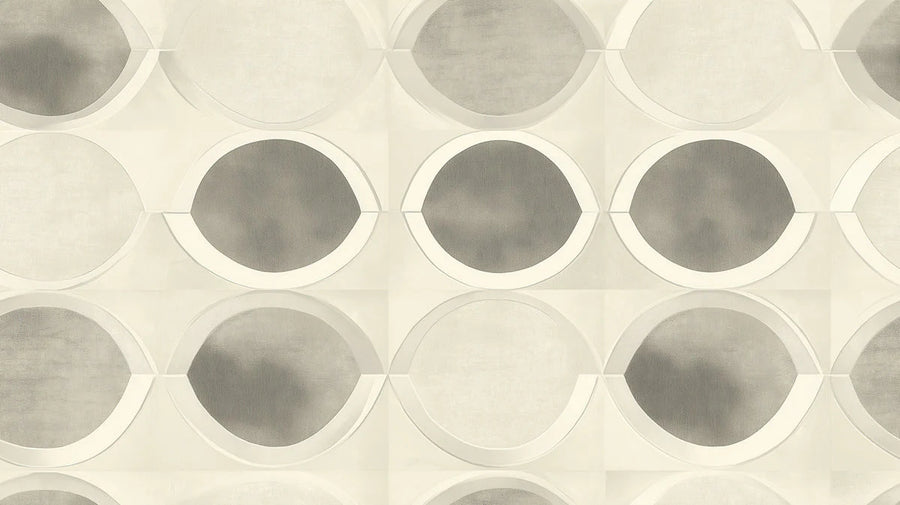 Papier Peint Mural Emboîtable Circulaire — Papier Peint Mural Géométrique Moderne printable artwork