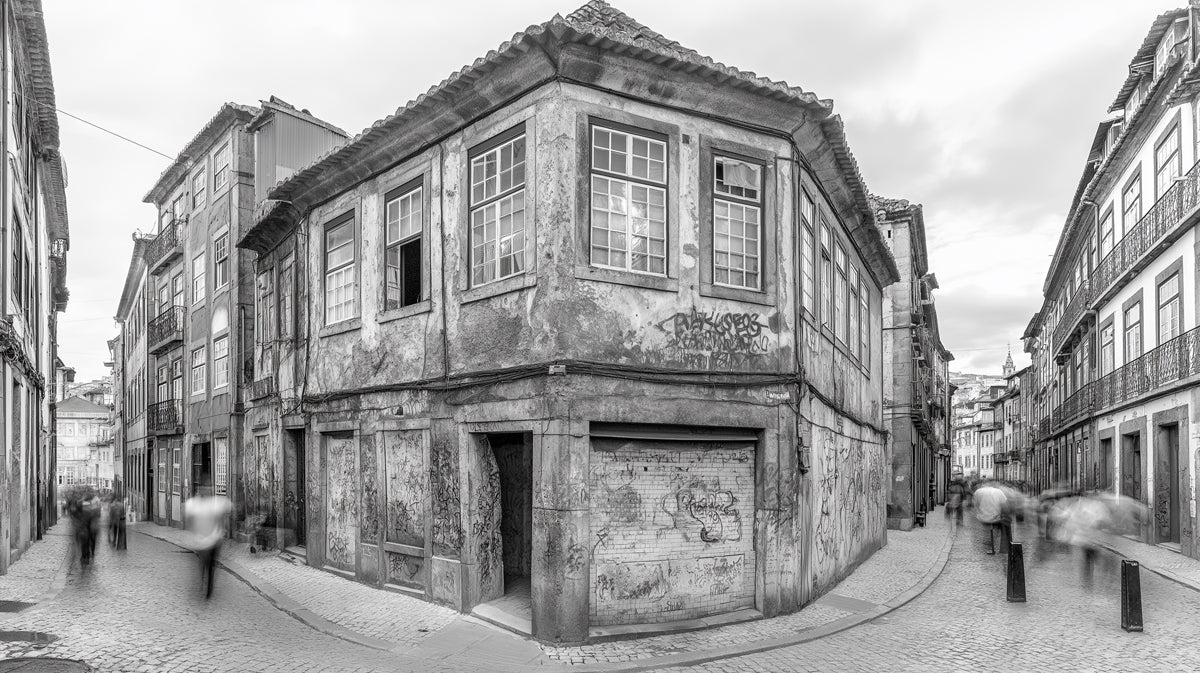 Old Street Corner Mural Wallpaper — Nostalgic Urban Photography Mural Wallpaper - room preview 02
