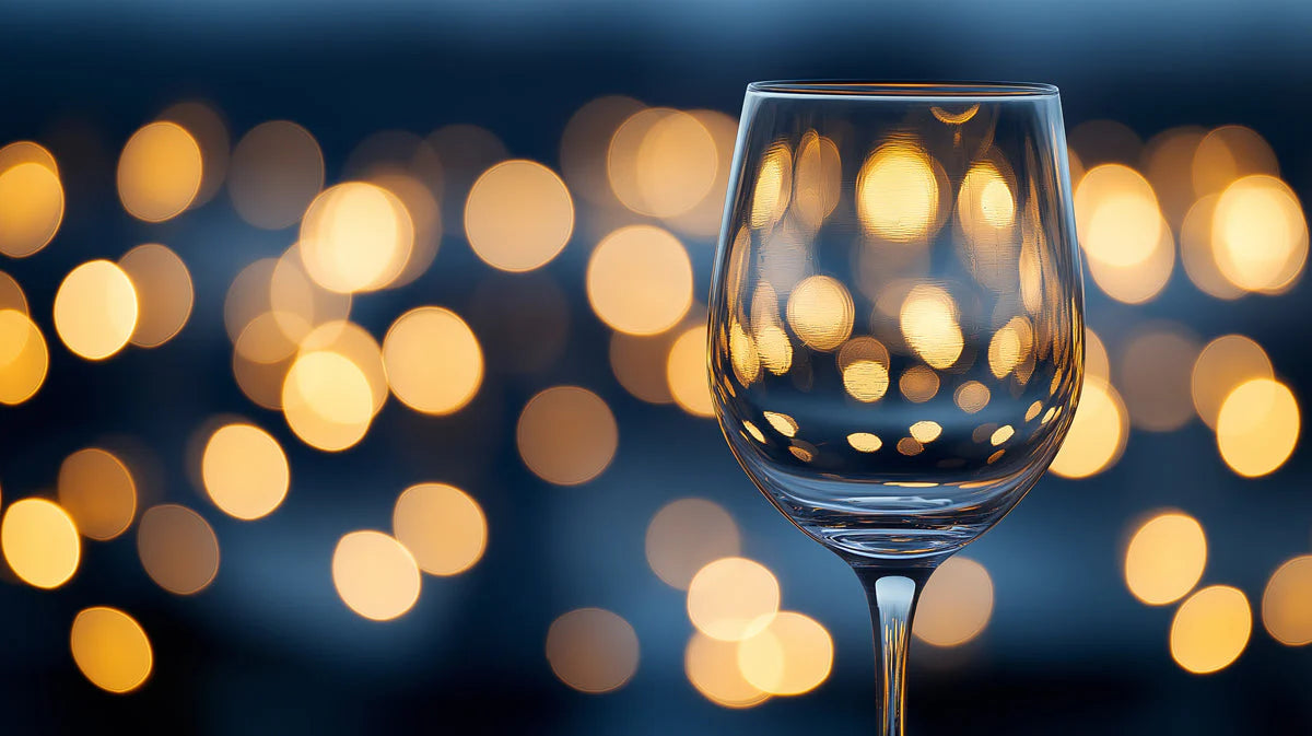 Golden Bokeh Wine Glass Mural Wallpaper for Sophisticated Interiors Mural Wallpaper - room preview 02