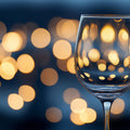 Golden Bokeh Wine Glass Mural Wallpaper for Sophisticated Interiors Mural Wallpaper - room preview 02