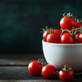 Tomato Harvest Cup Mural Wallpaper — Bold Culinary Art Mural Wallpaper - room preview 02