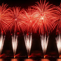 Fiery Crimson Fireworks Mural Wallpaper — Bold Modern Statement Mural Wallpaper - room preview 02