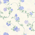 Wisteria Trail Floral Mural Wallpaper — Soft Botanical Design Mural Wallpaper - room preview 02