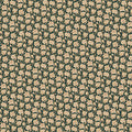Golden Floral Bloom Mural Wallpaper — Rich Botanical Tapestry Mural Wallpaper - room preview 02
