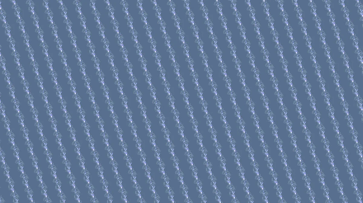 Minimalist Diagonal Vine Mural Wallpaper — Soft Blue Abstract Mural Wallpaper - room preview 02