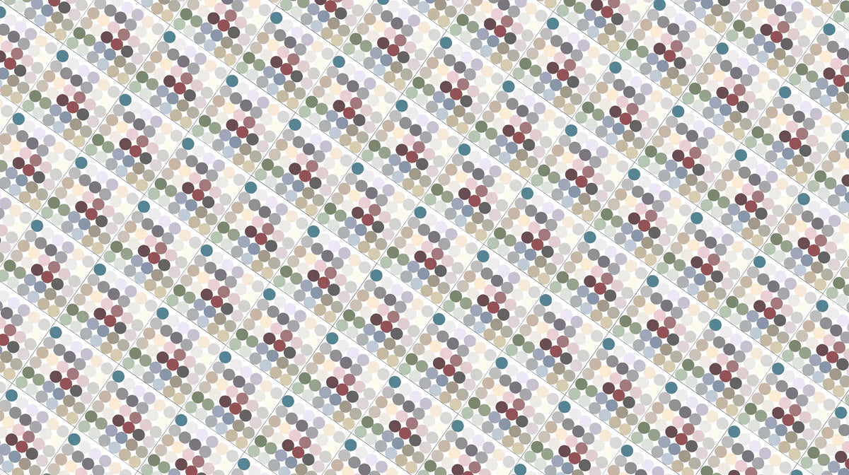Confetti Dot Grid Mural Wallpaper — Geometric Modern Design Mural Wallpaper - room preview 02