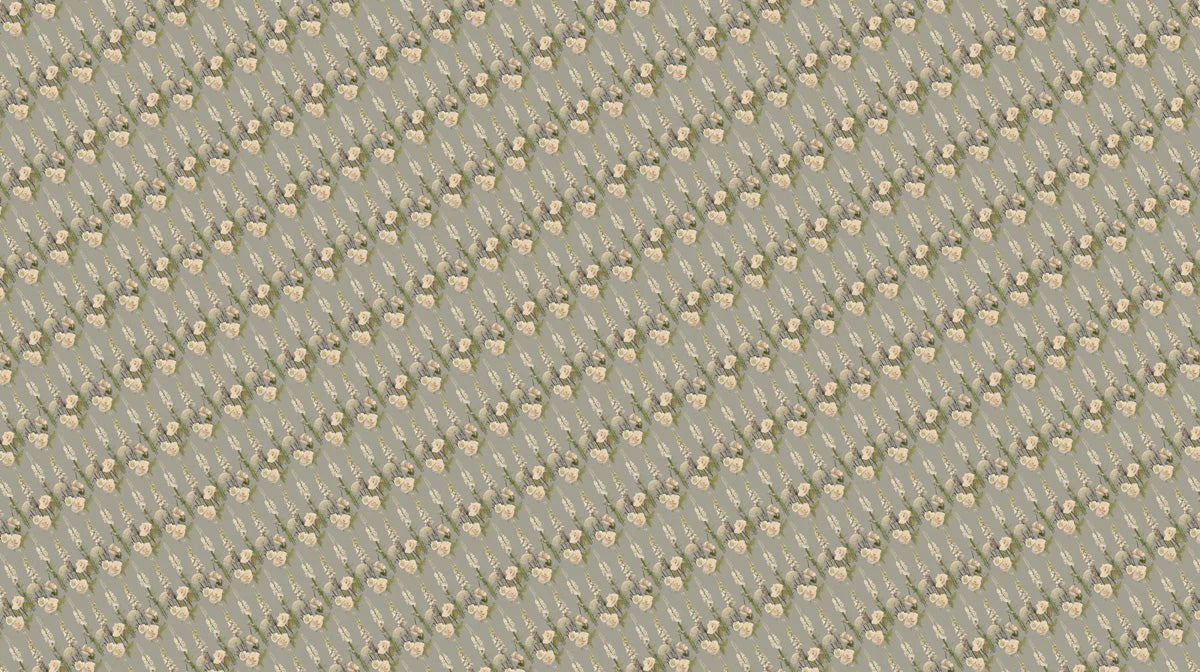 Meadow Wildflower Mural Wallpaper — Soft Sage Botanical Mural Wallpaper - room preview 02