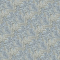 Blue Fern Botanical Mural Wallpaper — Subtle Foliage Design Mural Wallpaper - room preview 02