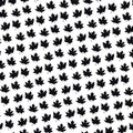 Black Maple Leaf Graphic Mural Wallpaper — Modern Minimalist Style Mural Wallpaper - room preview 02