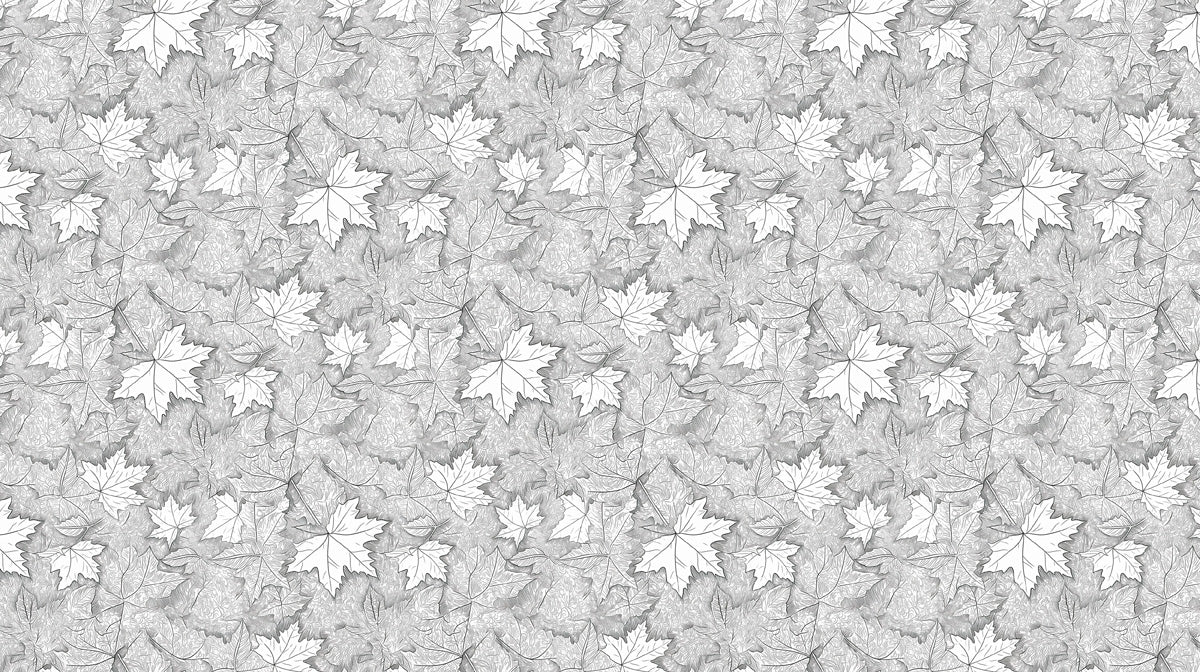 Maple Leaf Sketch Mural Wallpaper — Minimalist Botanical Mural Wallpaper - room preview 02
