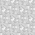 Maple Leaf Sketch Mural Wallpaper — Minimalist Botanical Mural Wallpaper - room preview 02