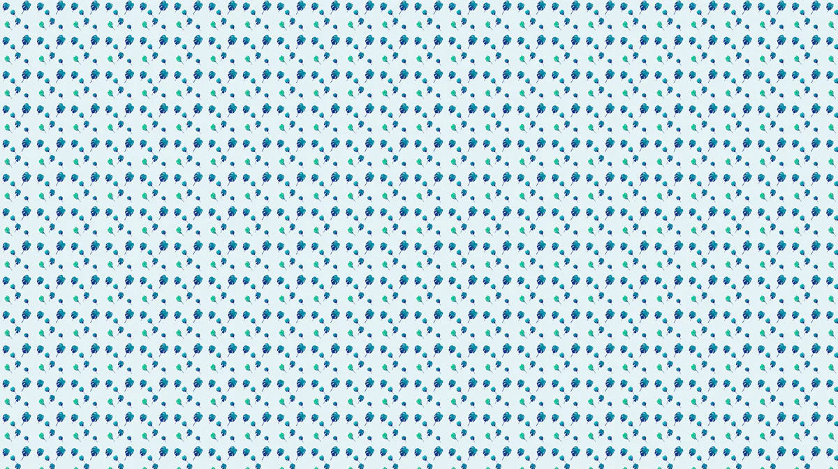 Floating Tropical Leaf Mural Wallpaper — Cool Botanical Print Mural Wallpaper - room preview 02