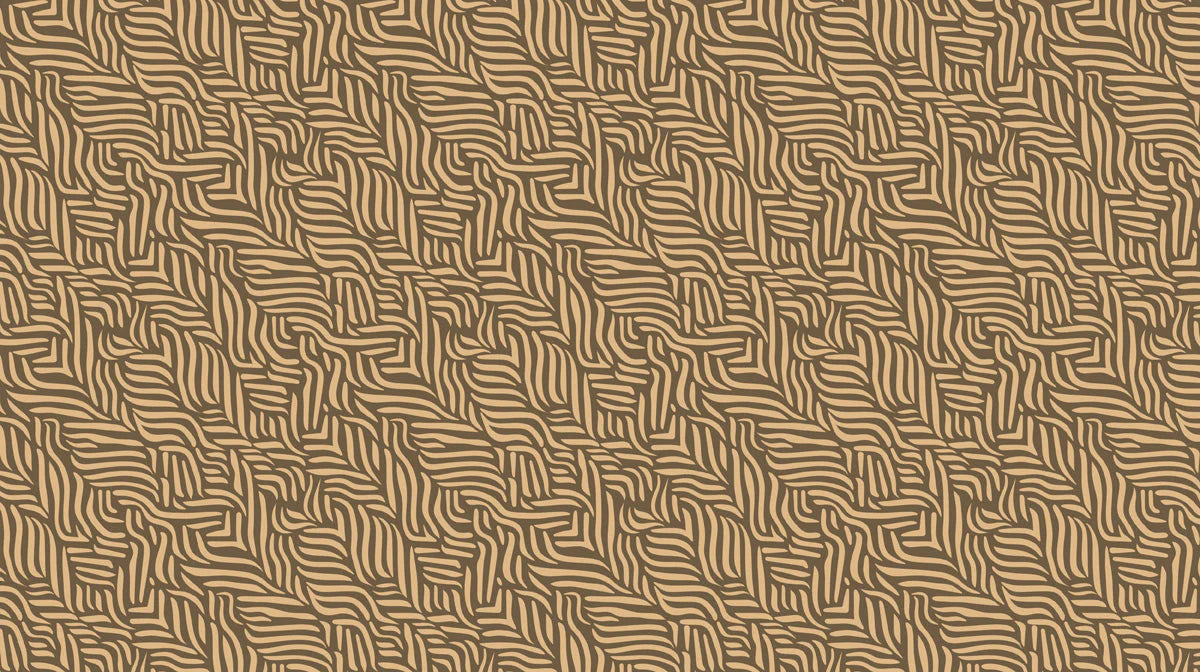 Abstract Organic Wave Mural Wallpaper — Neutral Earthy Pattern Mural Wallpaper - room preview 02