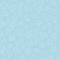 Sky Blue Maple Leaf Mural Wallpaper — Minimalist Nature Design Mural Wallpaper - room preview 02