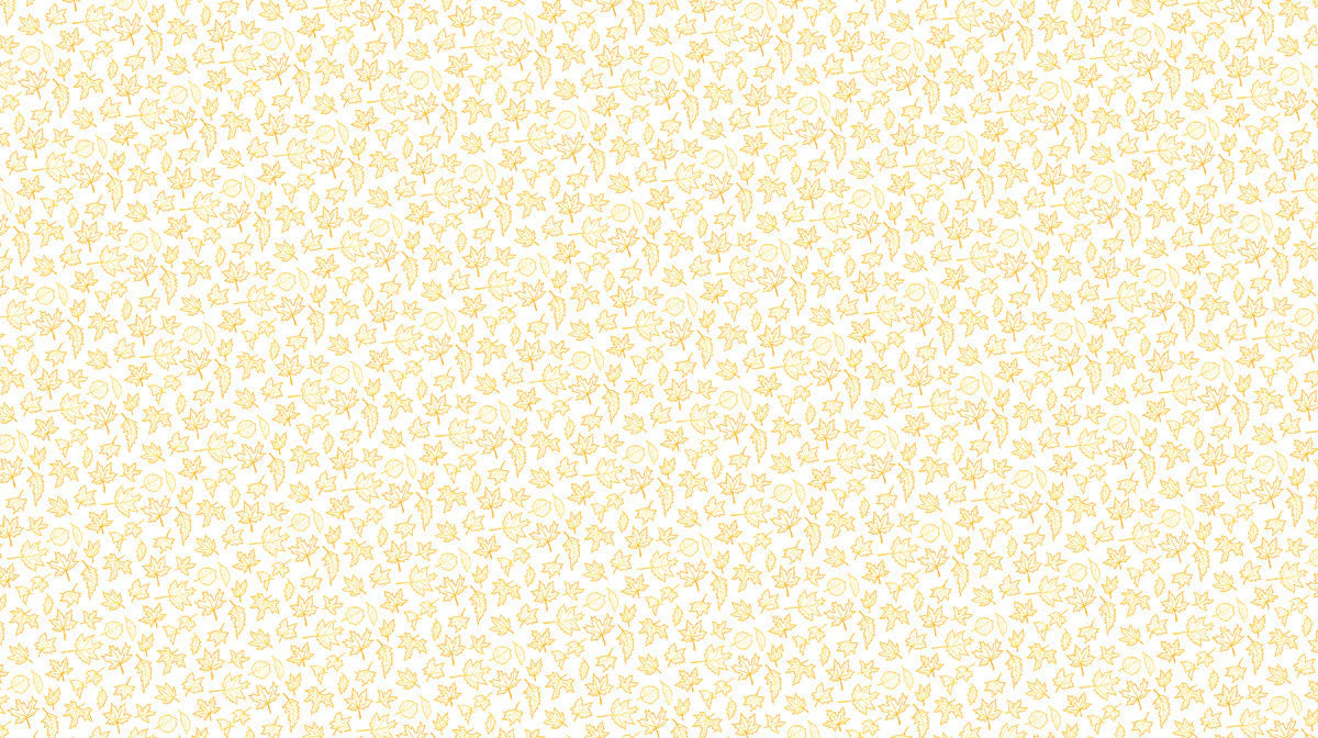 Golden Maple Leaf Sketch Mural Wallpaper — Minimalist Nature Mural Wallpaper - room preview 02