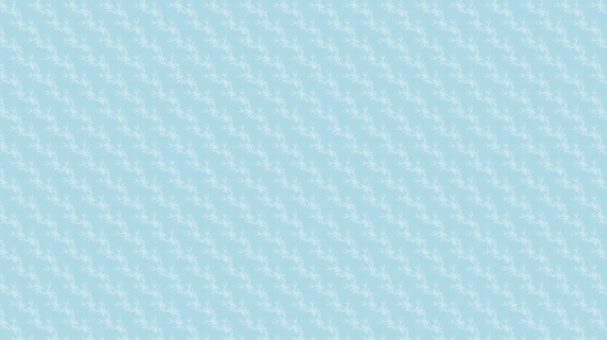 Sky Blue Delicate Botanical Mural Wallpaper — Minimalist Decor Mural Wallpaper - room preview 02