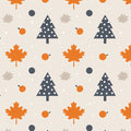 Autumn Woodland Geometric Mural Wallpaper — Seasonal Charm Mural Wallpaper - room preview 02