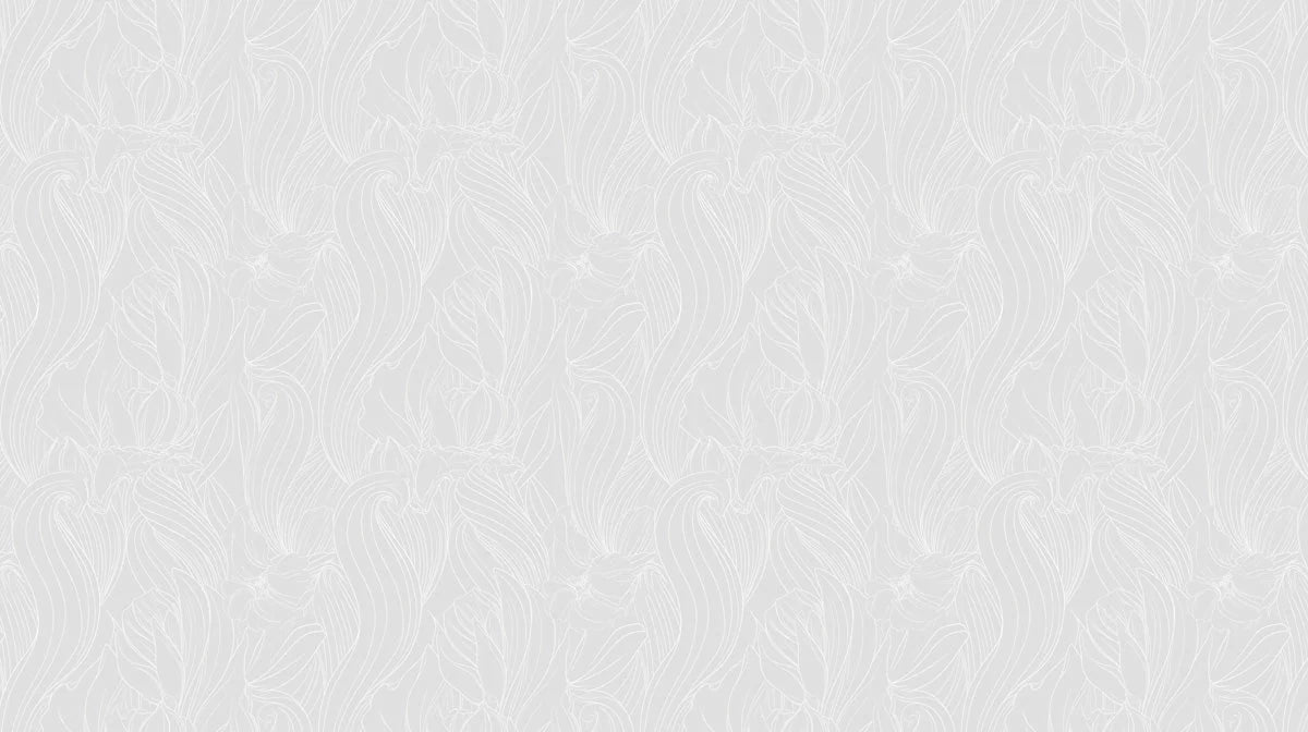 Minimalist Linear Floral Mural Wallpaper — Subtle Botanical Art Mural Wallpaper - room preview 02
